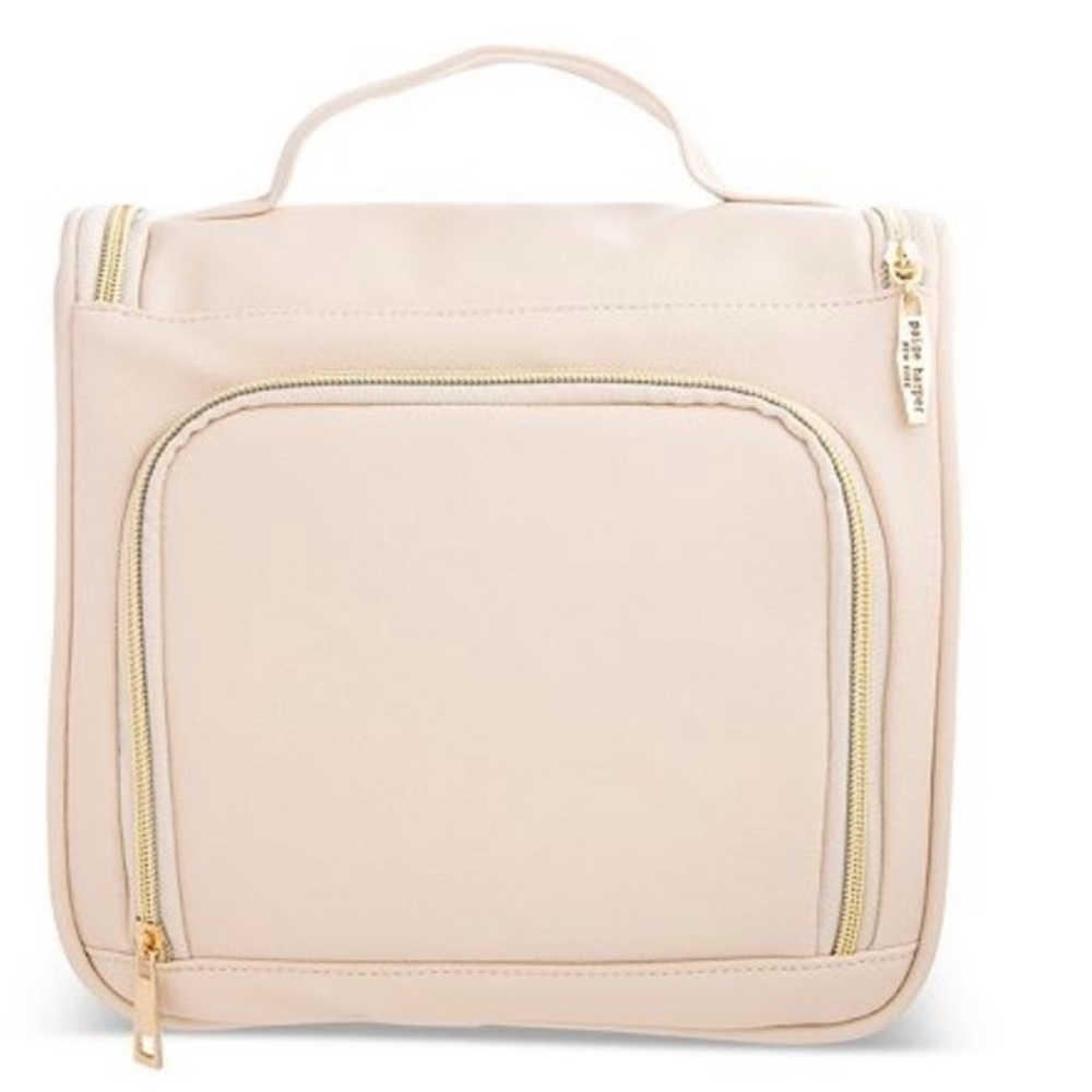 Paige Harper hanging Beige Cosmetic Bag